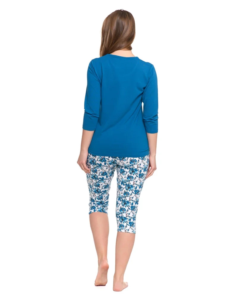 Flower Women's Comfort 3/4 Pyjama