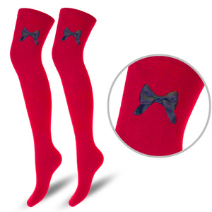 Baumwollsocken mit Schleife