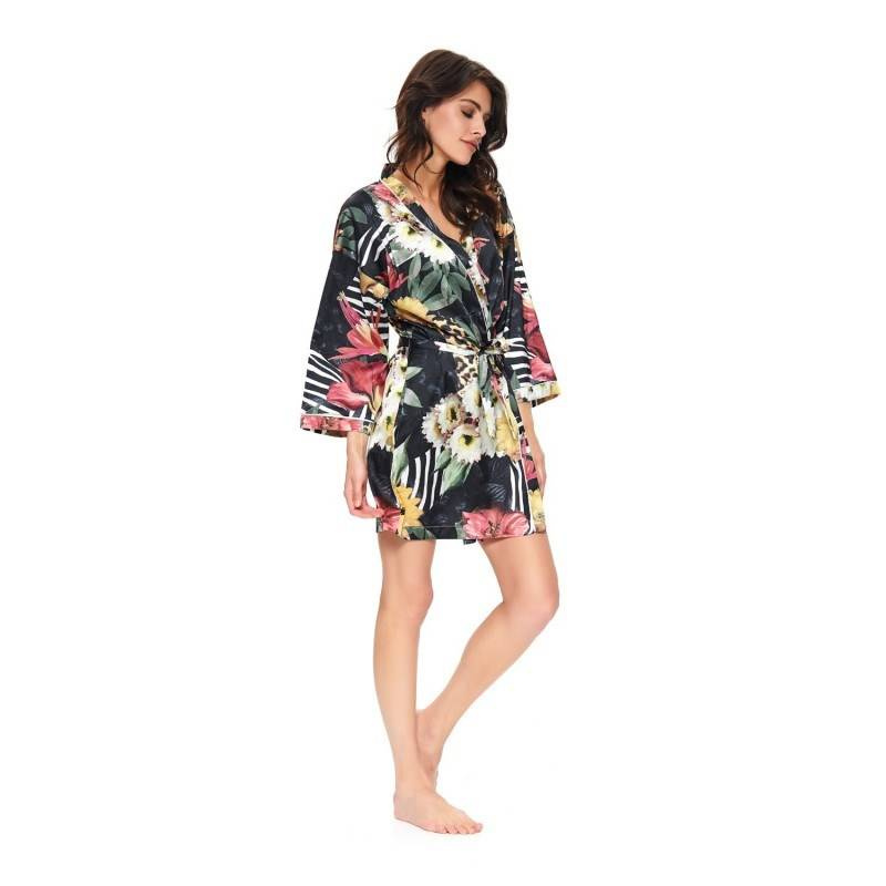 Satin-Bademantel für Damen
