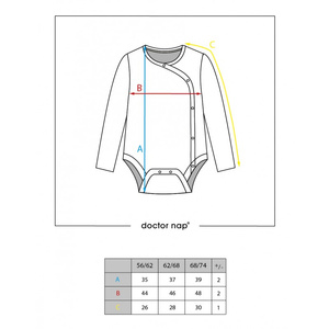 Babybody aus gerippter Baumwolle 